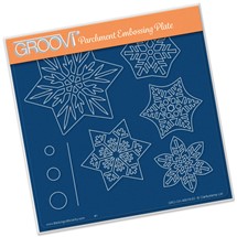 groovi oval GRO-CH-40018-03 Snowflakes Groovi Plate